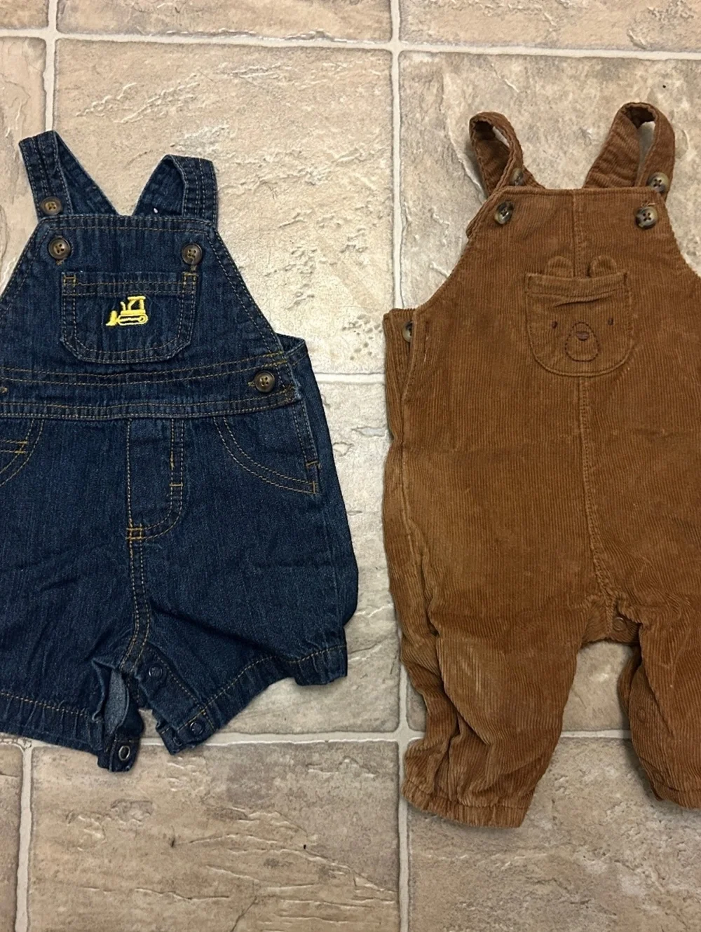 Baby Boy 0-3M Clothes Bundle Overalls Tractor Bear Shark Pajamas Daddy 8 Piece